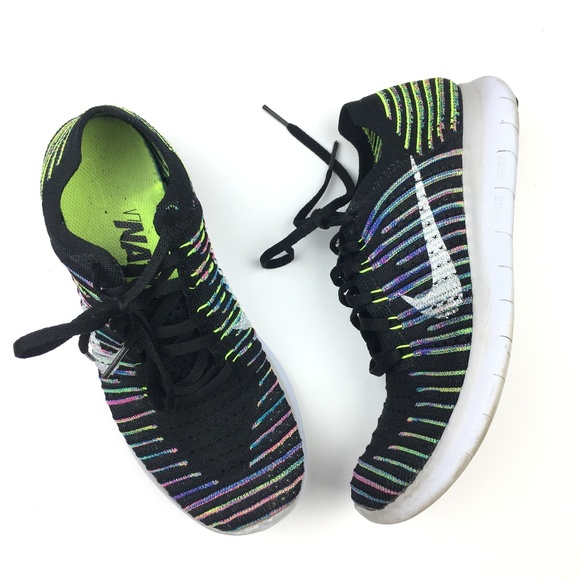 nike black rainbow shoes